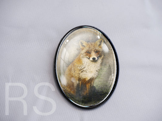 Broche noire (30x40mm)