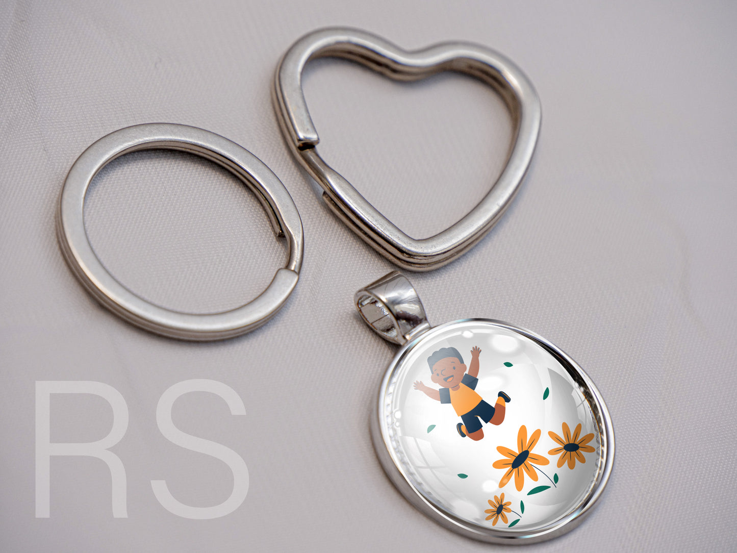 Porte clefs silver (25mm)