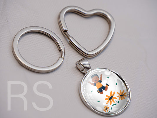 Porte clefs silver (25mm)