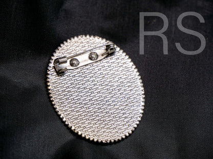 Broche en argent avec cadre (30x40mm)